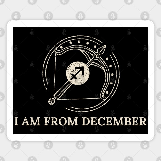 Born in December – Sagittarius Zodiac Design Magnet by Stylecombinator